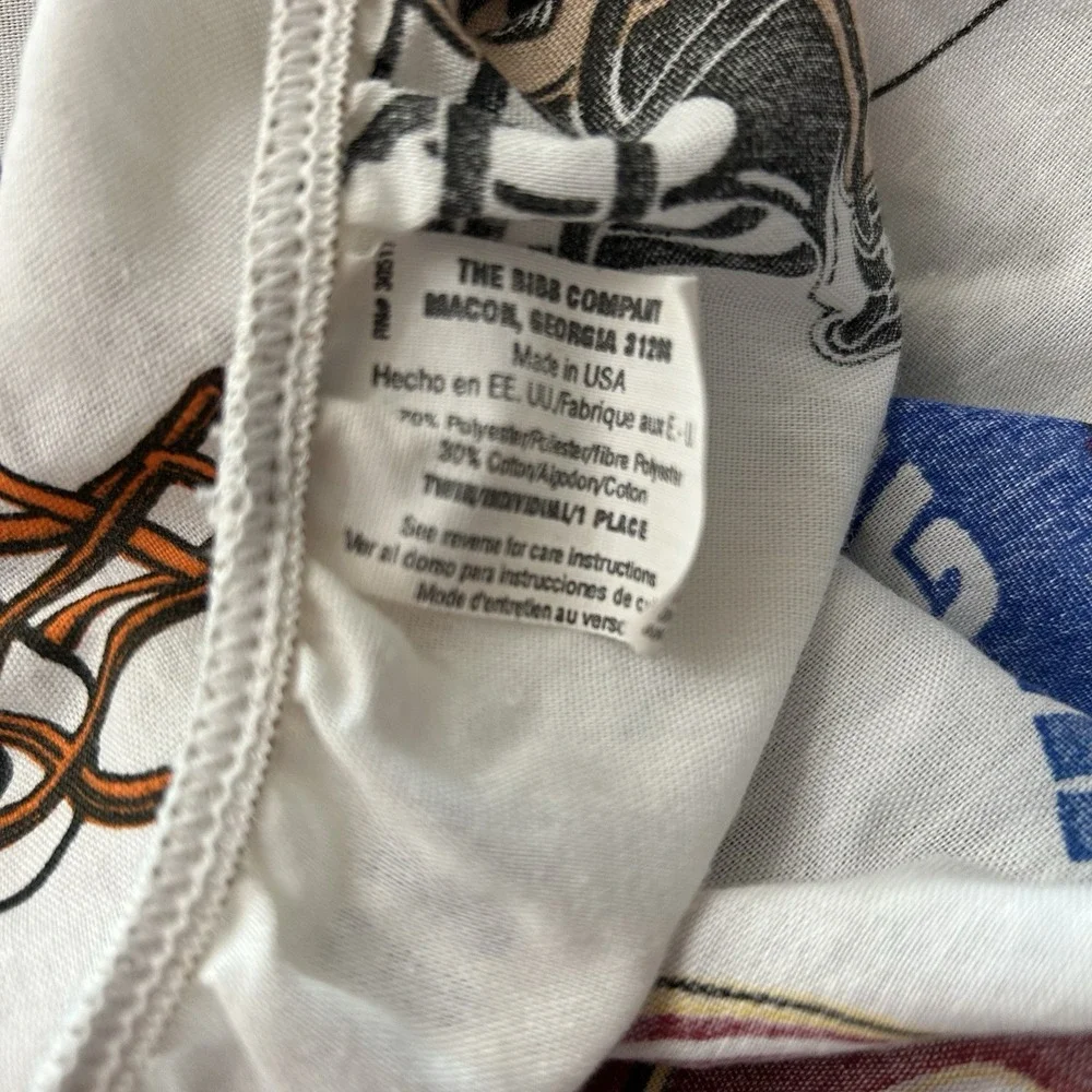 Vintage‎ 1995 NFL Fitted Twin Sheet All-Team Helmet Logo American Football USA